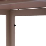 ΤΡΑΠΕΖΙ ΜΕΤΑΛΛΙΚΟ OFER ΟΡΘΟΓΩΝΙΟ ΚΑΠΟΥΤΣΙΝΟ ΜΕ ΓΥΑΛΙ ΚΑΠΟΥΤΣΙΝΟ 150X90Χ75Υεκ. HM5767.04 - Image 6