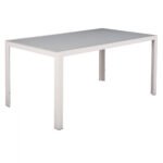 ΤΡΑΠΕΖΙ ΜΕΤΑΛΛΙΚΟ OFER ΟΡΘΟΓΩΝΙΟ ΛΕΥΚΟ ΠΑΓΟΥ ΜΕ ΓΥΑΛΙ HM5767.03 150X90Χ75Υ εκ. - Image 4