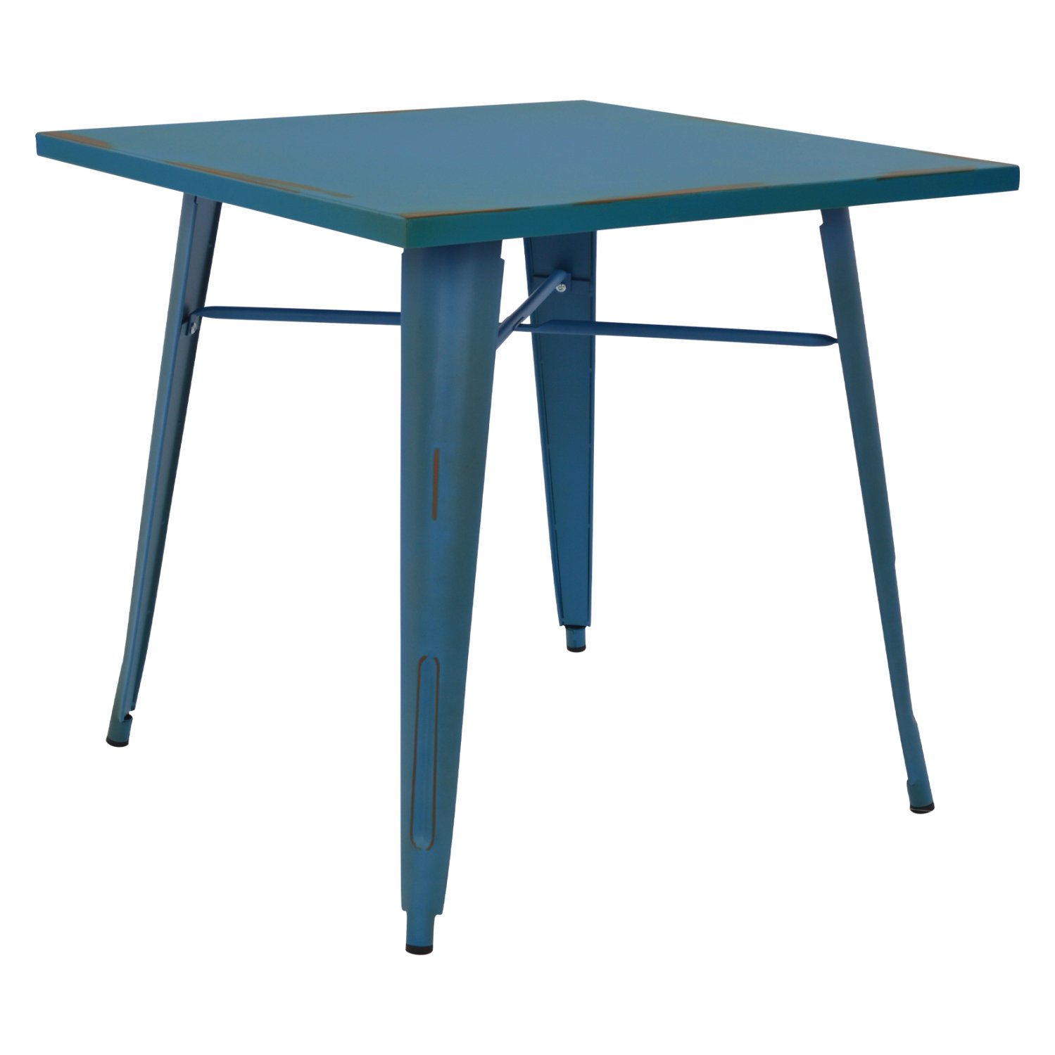 trapezi-metalliko-se-chroma-mple-patina- ΤΡΑΠΕΖΙ ΜΕΤΑΛΛΙΚΟ ΣΕ ΧΡΩΜΑ ΜΠΛΕ ΠΑΤΙΝΑ HM0608.88 80X80X76 - Image 1