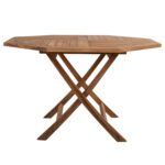 ΤΡΑΠΕΖΙ ΠΟΛΥΓΩΝΟ KENDALL ΠΤΥΣΣΟΜΕΝΟ HM9545 TEAK ΣΕ ΦΥΣΙΚΟ ΧΡΩΜΑ 120x120x75Yεκ. - Image 4