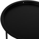 ΤΡΑΠΕΖΙ ΠΤΥΣΣΟΜΕΝΟ ΜΕ ΑΠΟΣΠΩΜΕΝΟ ΔΙΣΚΟ SAMUEL ΜΕΤΑΛΛΙΚΟ ΜΑΥΡΟ Φ45x52 εκ. HM5287.01 - Image 6