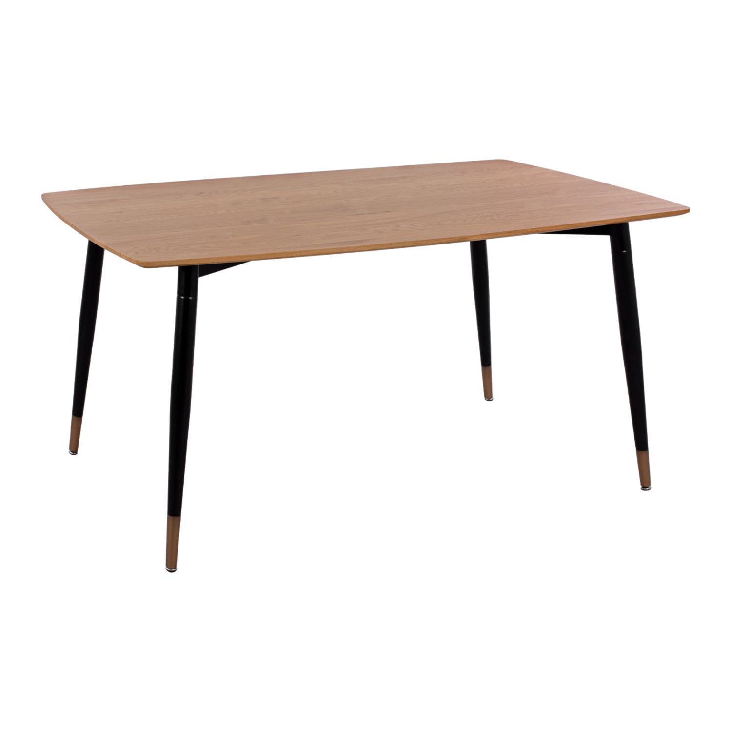 trapezi-roystik-me-fysiki-epifaneia-me-m ΤΡΑΠΕΖΙ JOLIE ΡΟΥΣΤΙΚ ΜΕ ΦΥΣΙΚΗ ΕΠΙΦΑΝΕΙΑ ΜΕ ΜΕΤΑΛΙΚΑ ΠΟΔΙΑ ΜΑΥΡΟ ΜΑΤ HM8554.01 160x90x74Υ εκ. - Image 1