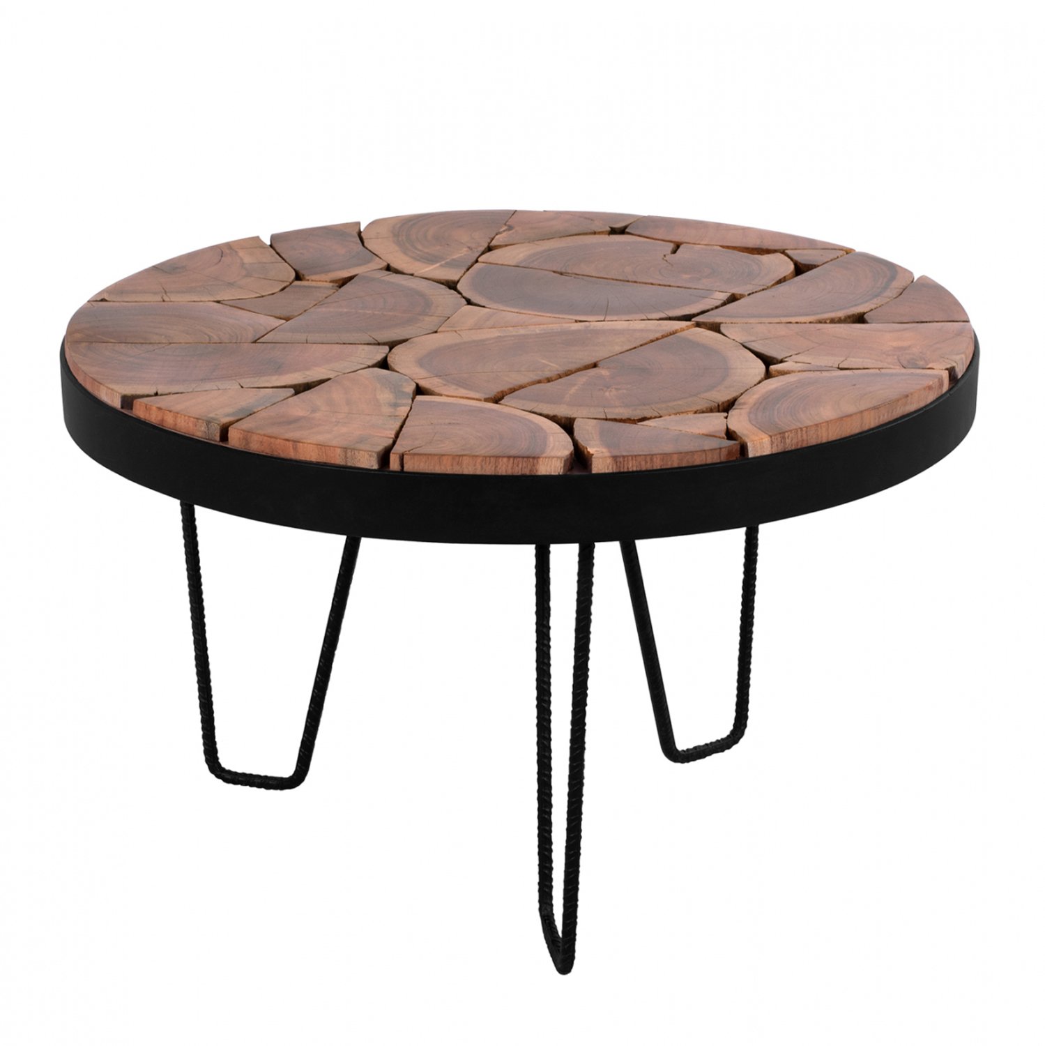 trapezi-salonioy-apo-masif-xylo-akakias- ΤΡΑΠΕΖΙ ΣΑΛΟΝΙΟΥ TIMOTHY ΑΠΟ ΜΑΣΙΦ ΞΥΛΟ ΑΚΑΚΙΑΣ Φ73x45Υεκ.HM8366.11 - Image 1