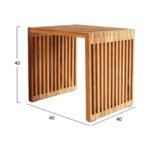 ΤΡΑΠΕΖΙ ΣΑΛΟΝΙΟΥ ΒΟΗΘΗΤΙΚΟ ΑΠΟ ΞΥΛΟ ΤΕΑΚ ΦΥΣΙΚΟ ΧΡΩΜΑ 1ΤΜΧ HM9483 40x40,5x40,5Υ εκ. - Image 3