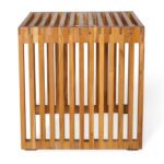 ΤΡΑΠΕΖΙ ΣΑΛΟΝΙΟΥ ΒΟΗΘΗΤΙΚΟ ΑΠΟ ΞΥΛΟ ΤΕΑΚ ΦΥΣΙΚΟ ΧΡΩΜΑ 1ΤΜΧ HM9483 40x40,5x40,5Υ εκ. - Image 5