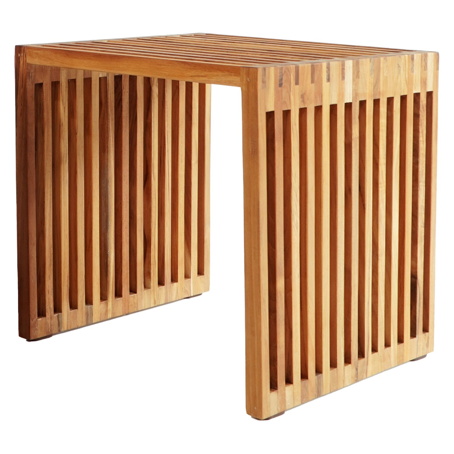 trapezi-salonioy-boithitiko-apo-xylo-tea ΤΡΑΠΕΖΙ ΣΑΛΟΝΙΟΥ ΒΟΗΘΗΤΙΚΟ ΑΠΟ ΞΥΛΟ ΤΕΑΚ ΦΥΣΙΚΟ ΧΡΩΜΑ 1ΤΜΧ HM9483 40x40,5x40,5Υ εκ. - Image 1