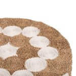 ΤΡΑΠΕΖΙ ΣΑΛΟΝΙΟΥ HM7825 ΞΥΛΟ ΤΕΑΚ ΚΑΙ SEAGRASS ΣΕ ΦΥΣΙΚΟ & ΛΕΥΚΟ Φ81x45Υεκ. - Image 5