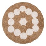 ΤΡΑΠΕΖΙ ΣΑΛΟΝΙΟΥ HM7825 ΞΥΛΟ ΤΕΑΚ ΚΑΙ SEAGRASS ΣΕ ΦΥΣΙΚΟ & ΛΕΥΚΟ Φ81x45Υεκ. - Image 6