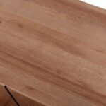 ΤΡΑΠΕΖΙ ΣΑΛΟΝΙΟΥ TARS HM8927.11 ΦΥΣΙΚΟ ΟΑΚ ΜΕ ΜΑΥΡΕΣ ΜΕΤΑΛΛΙΚΕΣ ΒΕΡΓΕΣ 120Χ50Χ30Yεκ. - Image 6