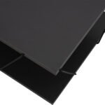 ΤΡΑΠΕΖΙ ΣΑΛΟΝΙΟΥ TARS HM8927.20 ΓΚΡΙ ΜΕ ΜΑΥΡΕΣ ΜΕΤΑΛΛΙΚΕΣ ΒΕΡΓΕΣ 120Χ50Χ30Yεκ. - Image 6