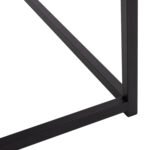 ΤΡΑΠΕΖΙ ΣΑΛΟΝΙΟΥ BRAYLEN HM8942.12 ΜΕΛΑΜΙΝΗ ΛΕΥΚΟ ΜΑΡΜΑΡΟ-ΜΑΥΡΗ ΒΑΣΗ 75x75x43Υεκ. - Image 6