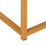 ΤΡΑΠΕΖΙ ΣΑΛΟΝΙΟΥ SAFFRON HM8975.11 ΜΕΛΑΜΙΝΗ ΛΕΥΚΟ ΜΑΡΜΑΡΟ-ΧΡΥΣΗ ΒΑΣΗ 95Χ55Χ43,5Yεκ. - Image 6