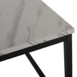 ΤΡΑΠΕΖΙ ΣΑΛΟΝΙΟΥ SAFFRON HM8975.12 ΜΕΛΑΜΙΝΗ ΛΕΥΚΟ ΜΑΡΜΑΡΟ 95x55x43Υεκ. - Image 4