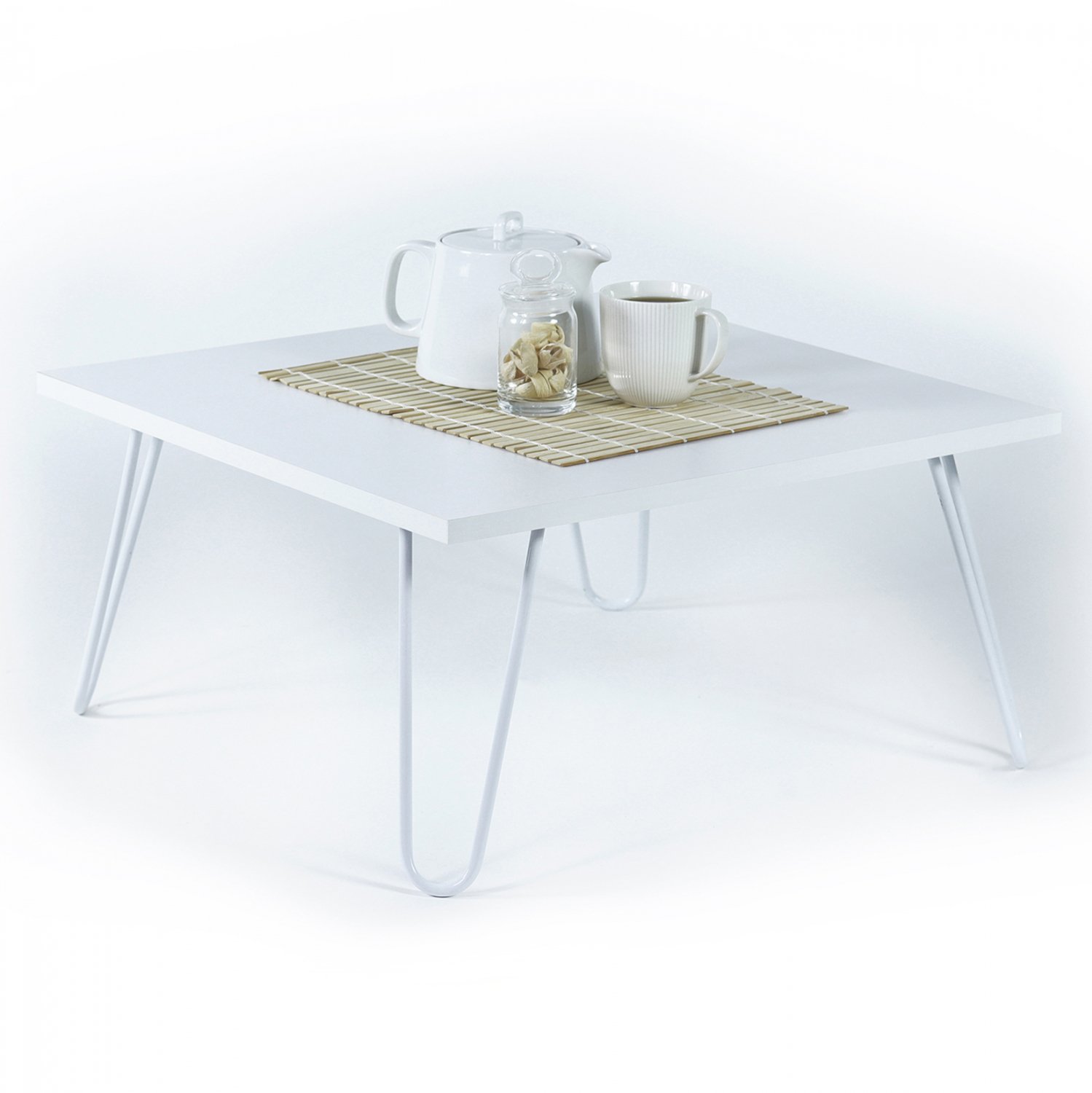 trapezi-salonioy-fb9918002-leyko-60x60x2 ΤΡΑΠΕΖΙ ΣΑΛΟΝΙΟΥ SILLIA HM9180.02 ΛΕΥΚΟ 60x60x29Y εκ. - Image 1