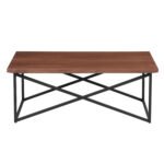 ΤΡΑΠΕΖΙ ΣΑΛΟΝΙΟΥ HM9469.02 MDF ΜΕ ΚΑΠΛΑΜΑ ΑΠΟ ΞΥΛΟ ΦΡΑΞΟΥ 120x60x45,5Yεκ. - Image 3