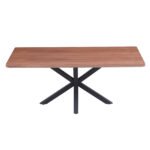 ΤΡΑΠΕΖΙ ΣΑΛΟΝΙΟΥ HM9470.02 MDF ΜΕ ΚΑΠΛΑΜΑ ΞΥΛΟΥ ΚΑΡΥΔΙΑΣ 120x60x45,5Υεκ. - Image 3