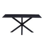 ΤΡΑΠΕΖΙ ΣΑΛΟΝΙΟΥ HM9470.04 BLACK MARBLE-ΜΑΥΡΗ ΜΕΤΑΛ.ΒΑΣΗ 120x60x45,5Yεκ. - Image 3