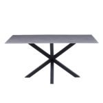 ΤΡΑΠΕΖΙ ΣΑΛΟΝΙΟΥ HM9470.05 GREY MARBLE-ΜΑΥΡΗ ΜΕΤΑΛ.ΒΑΣΗ 120x60x45,5Yεκ. - Image 3