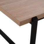 ΤΡΑΠΕΖΙ ΣΑΛΟΝΙΟΥ SHABEN HM9585.03 MDF SONOMA-ΜΑΥΡΗ ΜΕΤΑΛΛΙΚΗ ΒΑΣΗ 120x60X46Yεκ. - Image 4