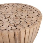 ΤΡΑΠΕΖΙ ΣΑΛΟΝΙΟΥ HM9804 ΞΥΛΟ ΤΕΑΚ ΣΕ ΦΥΣΙΚΟ Φ80x46Yεκ. - Image 5