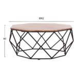 ΤΡΑΠΕΖΙ ΣΑΛΟΝΙΟΥ DRAKE ΜΕ ΞΥΛΟ ΑΚΑΚΙΑΣ HM8777.11 Φ82x40 εκ. - Image 2