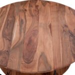 ΤΡΑΠΕΖΙ ΣΑΛΟΝΙΟΥ ANNETTE ΜΕ ΞΥΛΟ ΑΚΑΚΙΑΣ HM8778.11 Φ90x40 εκ. - Image 4