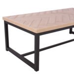 ΤΡΑΠΕΖΙ ΣΑΛΟΝΙΟΥ CHANELLE ΣΕ ΦΥΣΙΚΟ ΧΡΩΜΑ ΜΕ ΜΑΥΡΑ ΠΟΔΙΑ 110x59x38Y εκ. HM8648 - Image 4