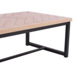 ΤΡΑΠΕΖΙ ΣΑΛΟΝΙΟΥ CHANELLE ΣΕ ΦΥΣΙΚΟ ΧΡΩΜΑ ΜΕ ΜΑΥΡΑ ΠΟΔΙΑ 110x59x38Y εκ. HM8648 - Image 5