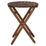 ΤΡΑΠΕΖΙ ΣΚΗΝΟΘΕΤH ΛΗΜΝΟΣ Φ60Χ76Υ ΜΑΣΙΦ ΟΞΙΑ ΕΜΠOΤΙΣΜΟΣ ΚΑΡΥΔΙ HM5653.01 - Image 3