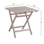 ΤΡΑΠΕΖΙ ΣΚΗΝΟΘΕΤΗ ΛΗΜΝΟΣ 70Χ70 CHALK FINISH ΛΕΥΚΟ ΕΜΠΟΤΙΣΜΟΥ HM5648.03 - Image 2