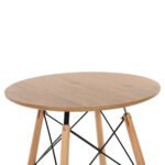 ΤΡΑΠΕΖΙ ΣΤΡΟΓΓΥΛΟ MINIMAL HM0060.04 ΦΥΣΙΚΟ ΧΡΩΜΑ MDF-ΠΟΔΙΑ ΟΞΙΑΣ ΣΕ ΦΥΣΙΚΟ ΧΡΩΜΑ Φ60Χ76Υεκ. - Image 4