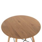 ΤΡΑΠΕΖΙ ΣΤΡΟΓΓΥΛΟ MINIMAL HM0060.04 ΦΥΣΙΚΟ ΧΡΩΜΑ MDF-ΠΟΔΙΑ ΟΞΙΑΣ ΣΕ ΦΥΣΙΚΟ ΧΡΩΜΑ Φ60Χ76Υεκ. - Image 5