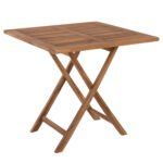 ΤΡΑΠΕΖΙ ΤΕΤΡΑΓΩΝΟ KENDALL ΠΤΥΣΣΟΜΕΝΟ HM9544 TEAK ΣΕ ΦΥΣΙΚΟ ΧΡΩΜΑ 80x80x75Yεκ.