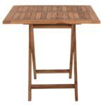 ΤΡΑΠΕΖΙ ΤΕΤΡΑΓΩΝΟ KENDALL ΠΤΥΣΣΟΜΕΝΟ HM9544 TEAK ΣΕ ΦΥΣΙΚΟ ΧΡΩΜΑ 80x80x75Yεκ. - Image 4