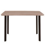 ΤΡΑΠΕΖΙ ΤΡΑΠΕΖΑΡΙΑΣ PALANI 110X70 SONAMA ΜΕ ΜΑΥΡΑ ΠΟΔΙΑ HM8333 - Image 3