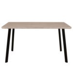 ΤΡΑΠΕΖΙ ΤΡΑΠΕΖΑΡΙΑΣ OFIRA 140X80 SONAMA ΜΕ ΜΑΥΡΑ ΠΟΔΙΑ HM8374 - Image 3