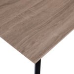 ΤΡΑΠΕΖΙ ΤΡΑΠΕΖΑΡΙΑΣ OFIRA 140X80 SONAMA ΜΕ ΜΑΥΡΑ ΠΟΔΙΑ HM8374 - Image 5