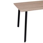 ΤΡΑΠΕΖΙ ΤΡΑΠΕΖΑΡΙΑΣ OFIRA 140X80 SONAMA ΜΕ ΜΑΥΡΑ ΠΟΔΙΑ HM8374 - Image 6