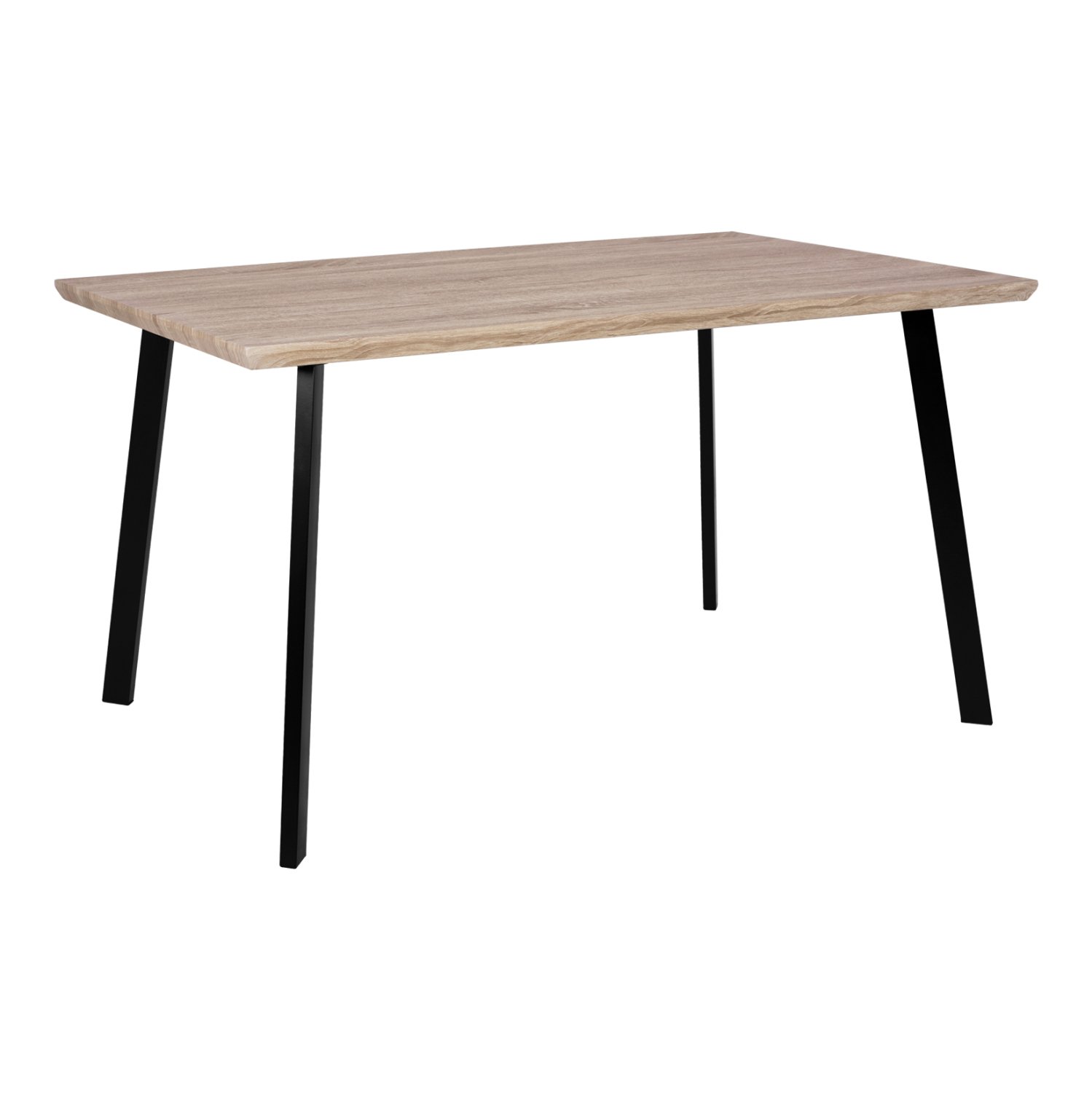 trapezi-trapezarias-140x80-sonama-me-may ΤΡΑΠΕΖΙ ΤΡΑΠΕΖΑΡΙΑΣ OFIRA 140X80 SONAMA ΜΕ ΜΑΥΡΑ ΠΟΔΙΑ HM8374 - Image 1