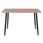 ΤΡΑΠΕΖΙ ΤΡΑΠΕΖΑΡΙΑΣ PALOMA HM8334.01, 120X70Χ76,5 SONΟMA, ΜΑΥΡΑ ΠΟΔΙΑ - Image 3