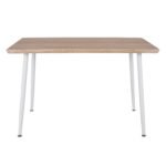 ΤΡΑΠΕΖΙ ΤΡΑΠΕΖΑΡΙΑΣ PALOMA HM8334.02, 120X70X76,5- SONOMA, ΛΕΥΚΑ ΠΟΔΙΑ - Image 3