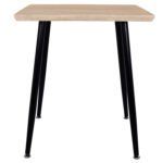 ΤΡΑΠΕΖΙ ΤΡΑΠΕΖΑΡΙΑΣ PALOMA HM8335.01, 70Χ70X76.5, SONOMA, ΜΑΥΡΑ ΠΟΔΙΑ - Image 3