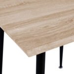 ΤΡΑΠΕΖΙ ΤΡΑΠΕΖΑΡΙΑΣ PALOMA HM8335.01, 70Χ70X76.5, SONOMA, ΜΑΥΡΑ ΠΟΔΙΑ - Image 4