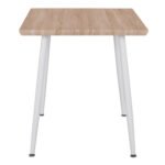 ΤΡΑΠΕΖΙ ΤΡΑΠΕΖΑΡΙΑΣ PALOMA HM8335.02, 70Χ70X76,5, SONOMA, ΛΕΥΚΑ ΠΟΔΙΑ - Image 3