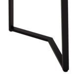 ΤΡΑΠΕΖΙ ΤΡΑΠΕΖΑΡΙΑΣ JAY HM9531 MDF ΚΑΡΥΔΙ-ΜΑΥΡA ΜΕΤΑΛΛΙΚΑ ΠΟΔΙΑ 120x70x76Υεκ. - Image 5