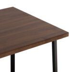 ΤΡΑΠΕΖΙ ΤΡΑΠΕΖΑΡΙΑΣ JAY HM9531 MDF ΚΑΡΥΔΙ-ΜΑΥΡA ΜΕΤΑΛΛΙΚΑ ΠΟΔΙΑ 120x70x76Υεκ. - Image 6