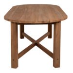 ΤΡΑΠΕΖΙ ΤΡΑΠΕΖΑΡΙΑΣ KUTAI HM9639 ΜΑΣΙΦ ΑΝΑΚΥΚΛΩΜΕΝΟ ΞΥΛΟ ΤΕΑΚ ΦΥΣΙΚΟ 220x100x75Υ εκ. - Image 4