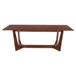 ΤΡΑΠΕΖΙ ΤΡΑΠΕΖΑΡΙΑΣ RIMER HM9742 MDF ΜΕ ΚΑΠΛΑΜΑ ΦΡΑΞΙΝΟΥ-ΚΑΡΥΔΙ ΧΡΩΜΑ 220X100x75Yεκ. - Image 3