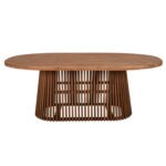 ΤΡΑΠΕΖΙ ΤΡΑΠΕΖΑΡΙΑΣ REMIK HM9835 RECYCLED ΤΕΑΚ ΣΕ ΦΥΣΙΚΟ 100x200x75,5Yεκ. TOP 4εκ. - Image 3