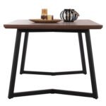 ΤΡΑΠΕΖΙ ΤΡΑΠΕΖΑΡΙΑΣ JAY HM9304.02 ΚΑΠΛΑΜΑΣ ΚΑΡΥΔΙΑΣ ΡΟΥΣΤΙΚ ΣΤΥΛ 200x100x75 εκ. - Image 4